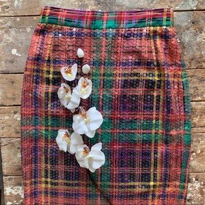 Sacks Fifth Avenue Jerri Sherman Sequin Skirt